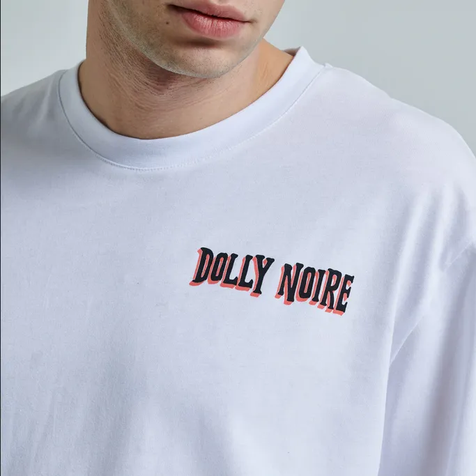 Dolly Noire Mastino Napoletano Tee ts096-ta-02 white Performance Wear Fit Floral freshness