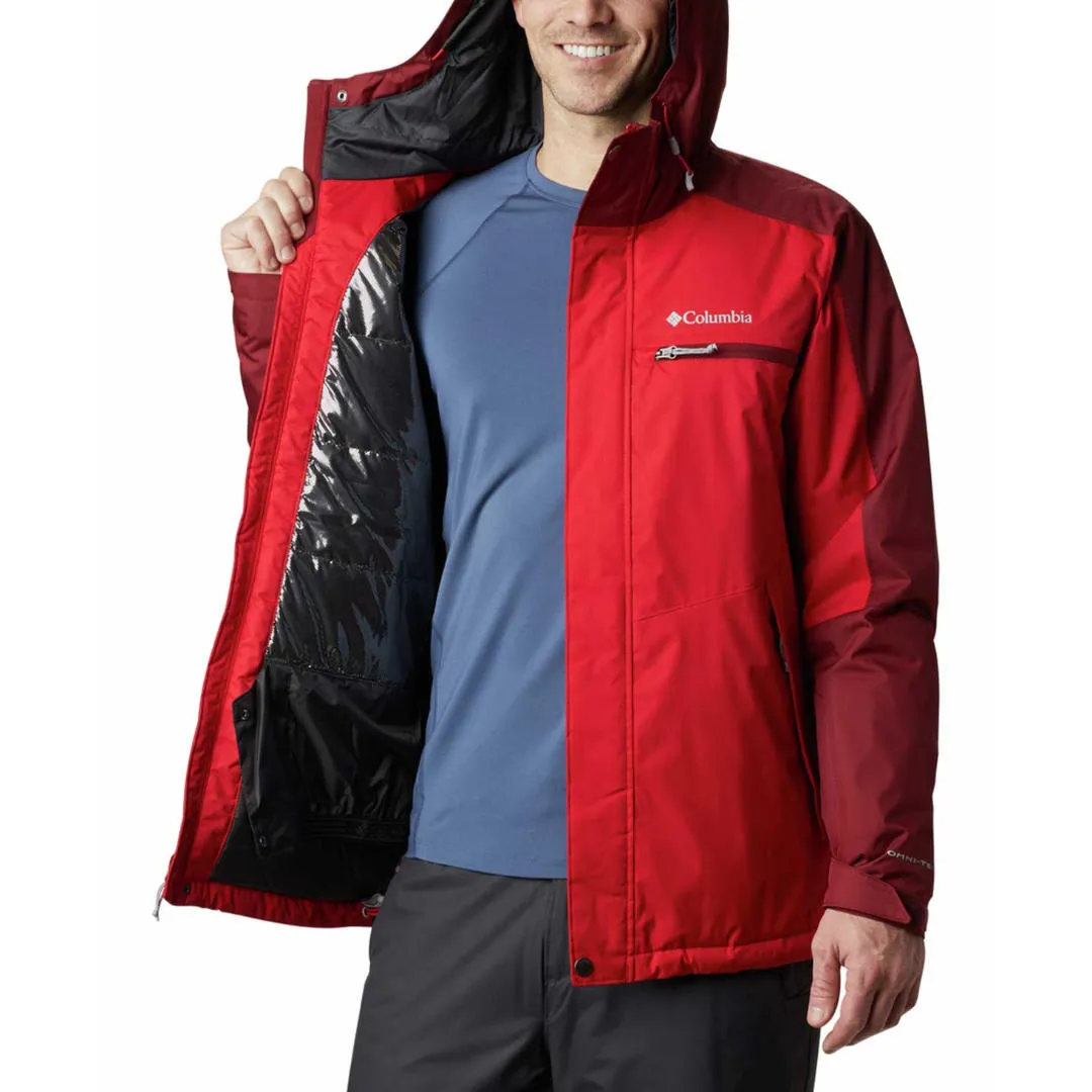 Columbia Men Red Valley Point Jacket Esteem Versatile Piece