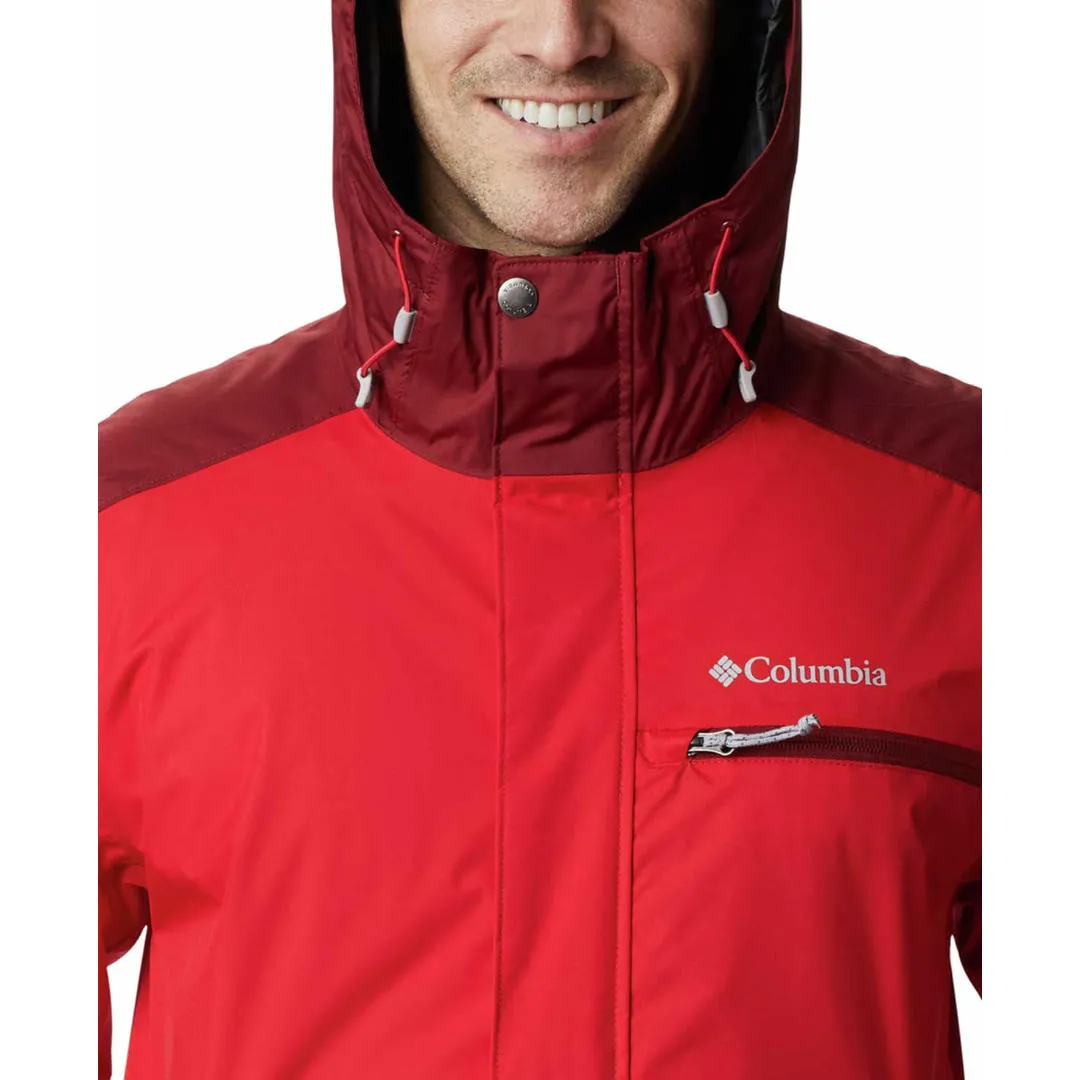 Survive Communicate Columbia Men Red Valley Point Jacket