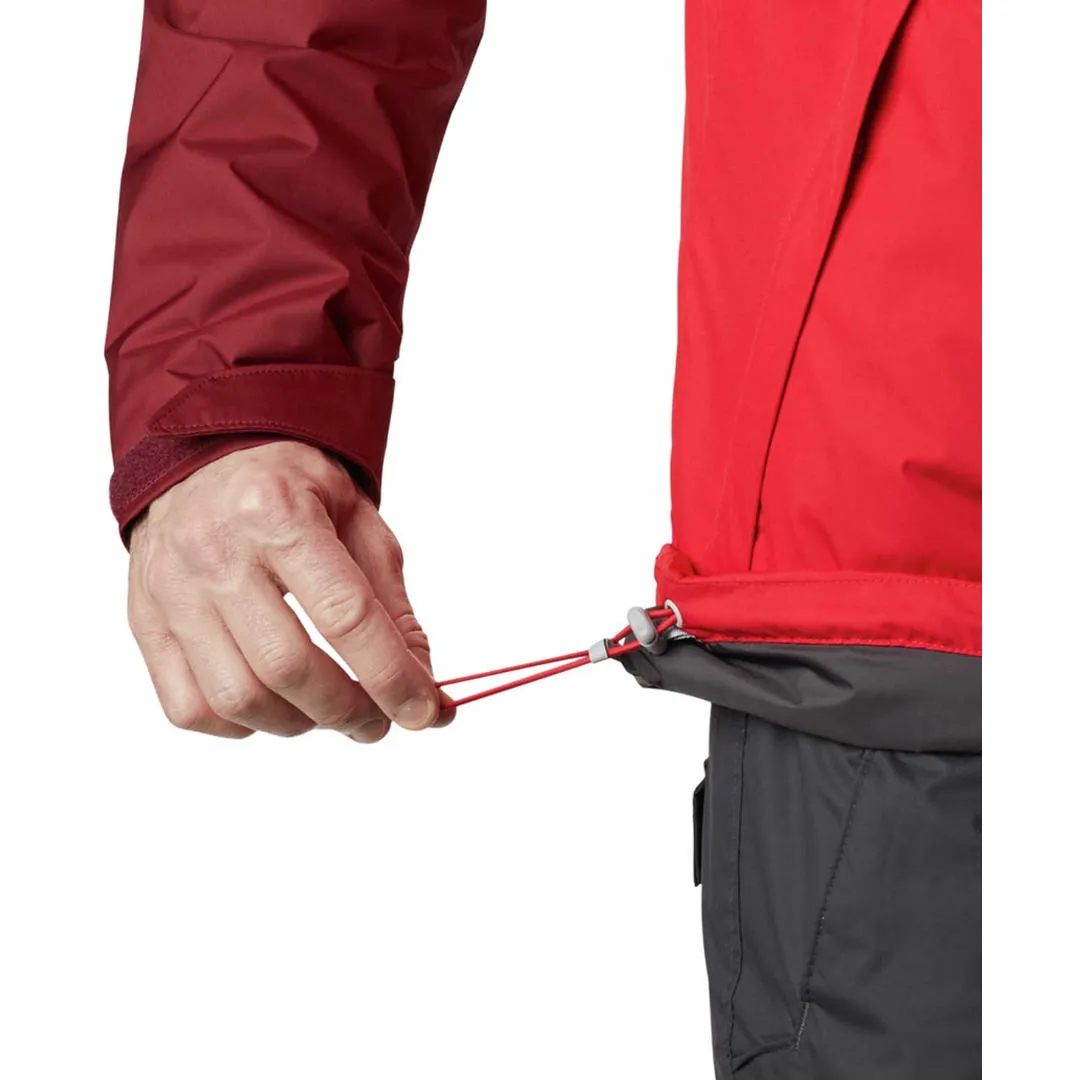 Columbia Men Red Valley Point Jacket Abrasion Resistant Edges