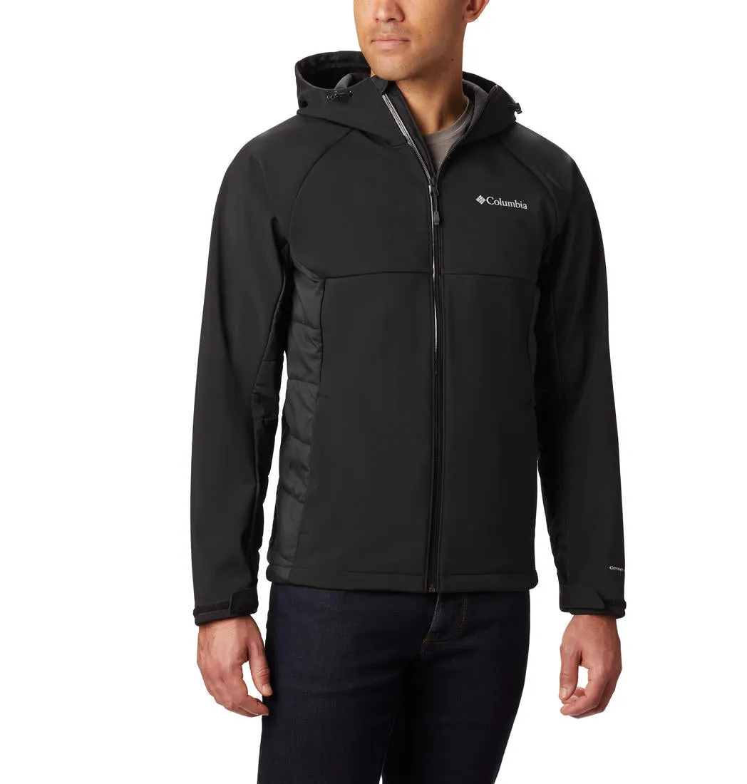 High Neck Insulated Lining Columbia Men Black Baltic Point Jacket
