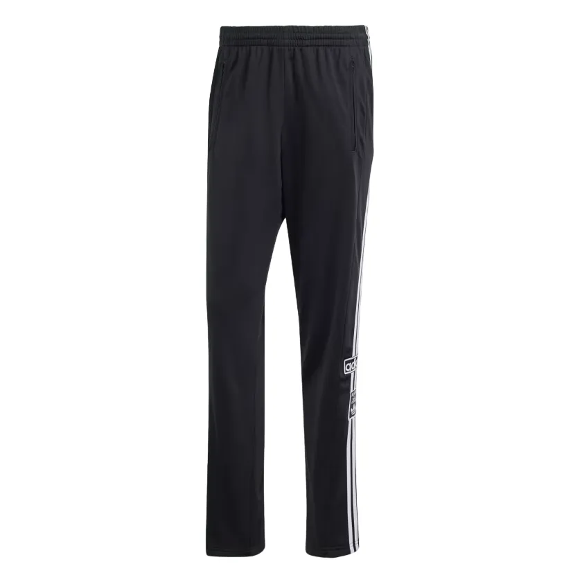 Lounge Leggings Quick Dry Joggers Adidas pantalone sportivo con bottoni Adicolor Adibreak IM8219 nero bianco