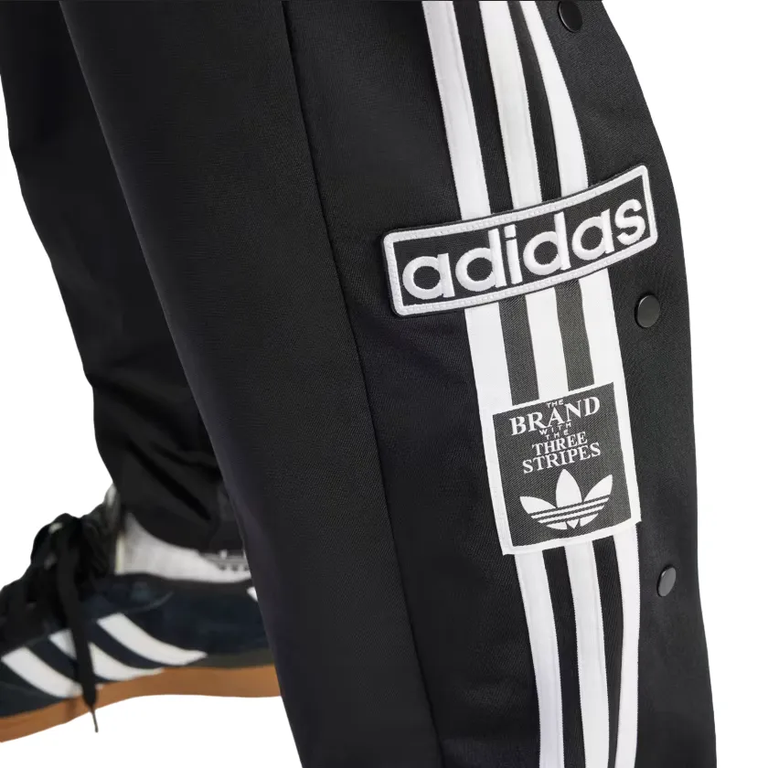 Ultra Light Weave Chic Comfort Wear Adidas pantalone sportivo con bottoni Adicolor Adibreak IM8219 nero bianco