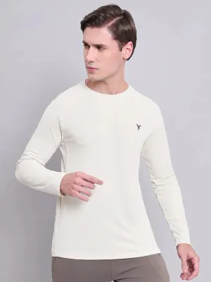 Ultimate Fit Men Solid Slim Fit Crew Neck T-shirt with TECHNO COOL 