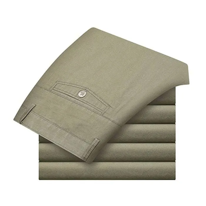 High-Quality Men's Dress Pants business Office Casual Social Pants Euro Mood