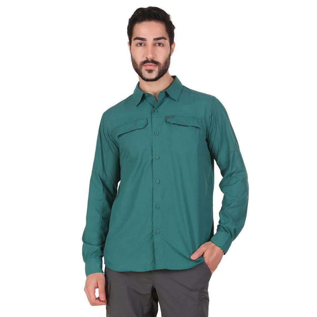 Daily Wear Columbia Men Blue Silver Ridge 2.0 Long Sleeve Shirt (Sun Protection)