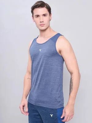 Men Melange Slim Fit Scoop Neck Innerwear Vest with DOUBLE COOL Hooded Sport Integration high - level safety certification