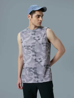 Layer Cool Tensile Ready Fabric Men Printed Slim Fit Round Neck Innerwear Vest with TECHNOCOOL 