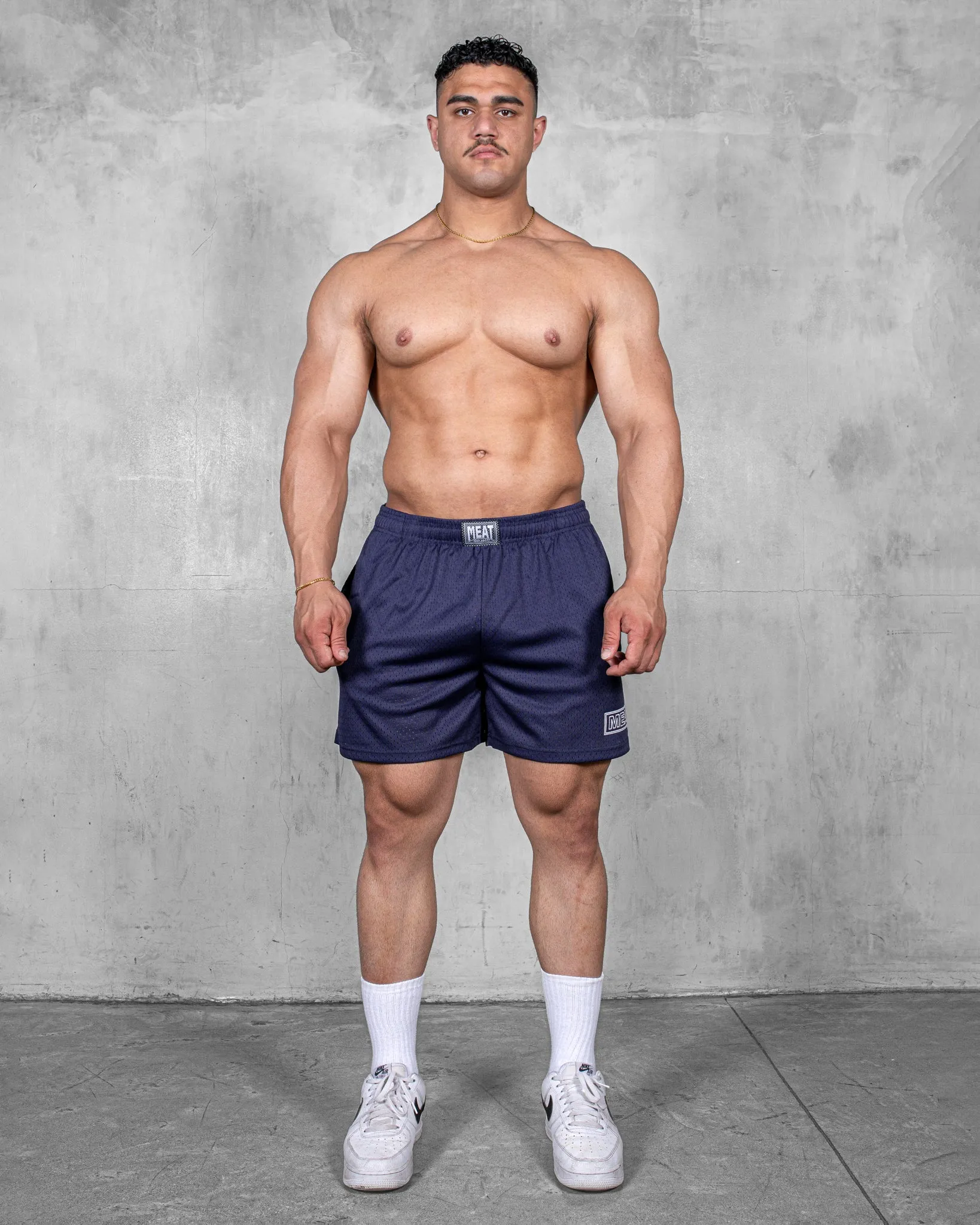 Compression Lining TRAINING SHORTS ?C PATCH / NAVY BLUE