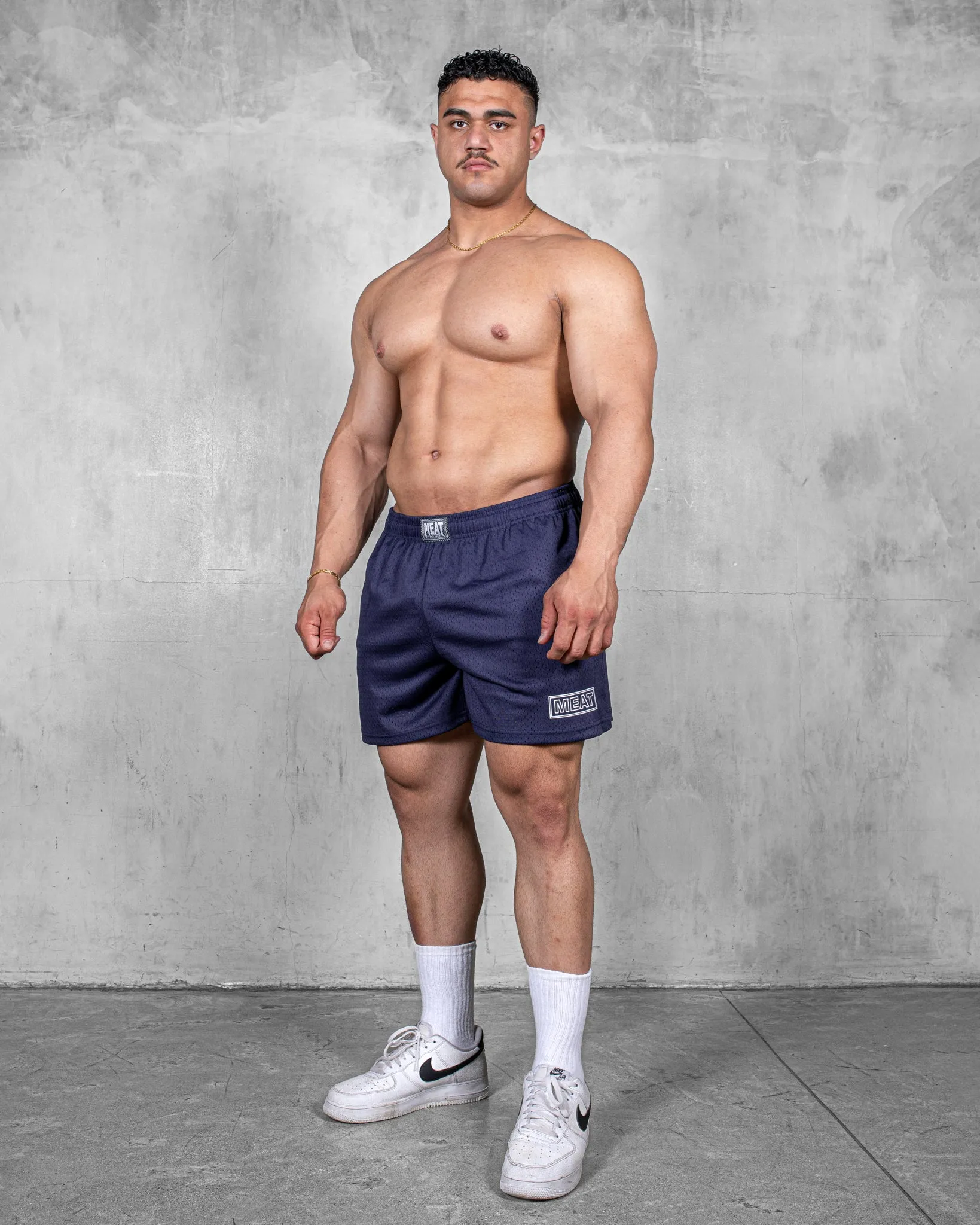 Active Style housewarming gift TRAINING SHORTS ?C PATCH / NAVY BLUE