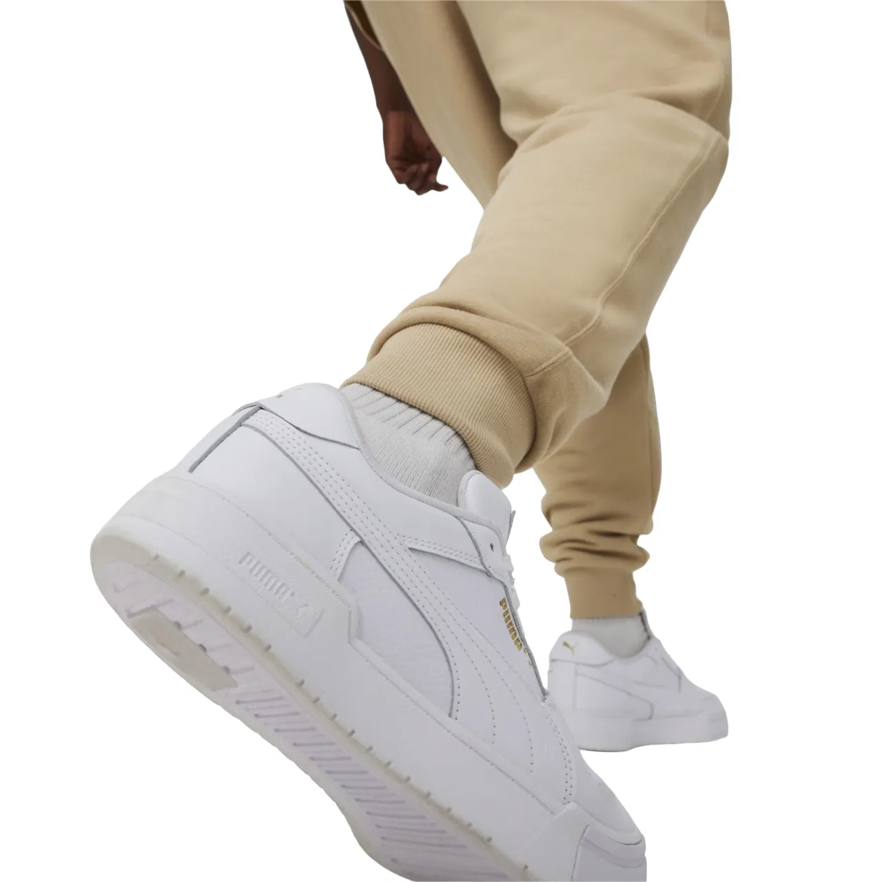 Puma pantalone sportivo da uomo Squad 678972-83 tortora Adjustable Waist System