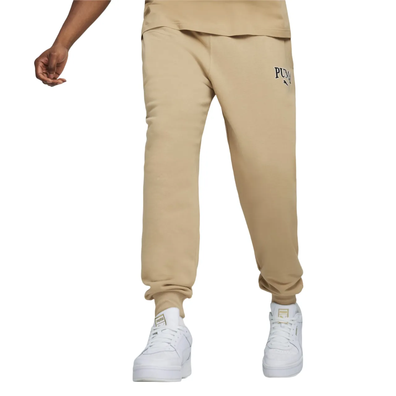 Elastic Waistband Design Versatile Comfort Puma pantalone sportivo da uomo Squad 678972-83 tortora