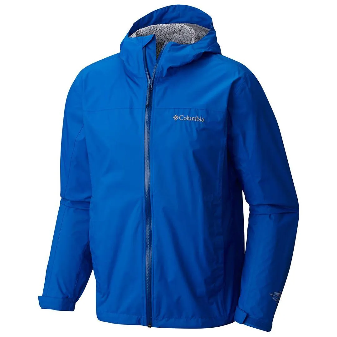 Outdoor Function flight travel Columbia Men Blue EvaPOURation Jacket Waterproof