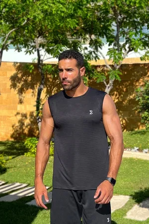 Forest Air Sleeveless Nimble Tee Black