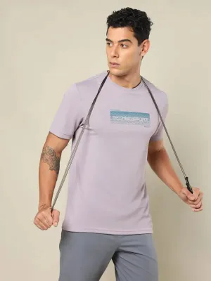 Men Printed Regular Fit Crew Neck T-shirt with TECHNO COOL  Trendy Comfort