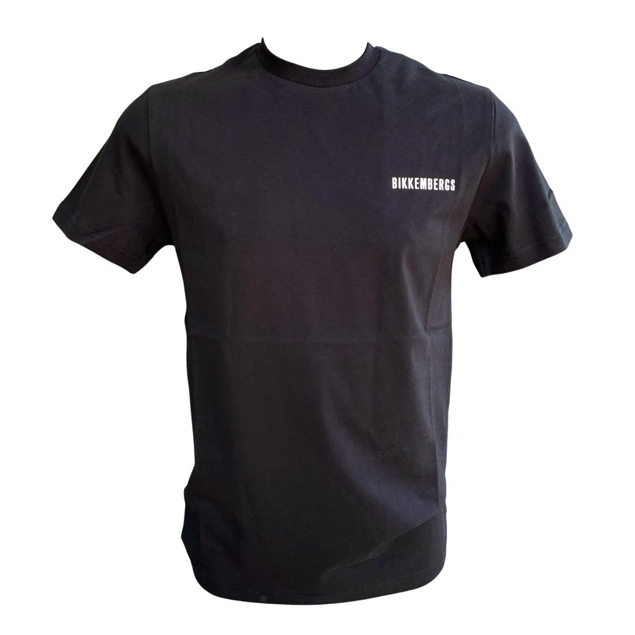 Bikkembergs maglietta manica corta da uomo con logo in tinta BMT0931 8000 nero hypoallergenic material