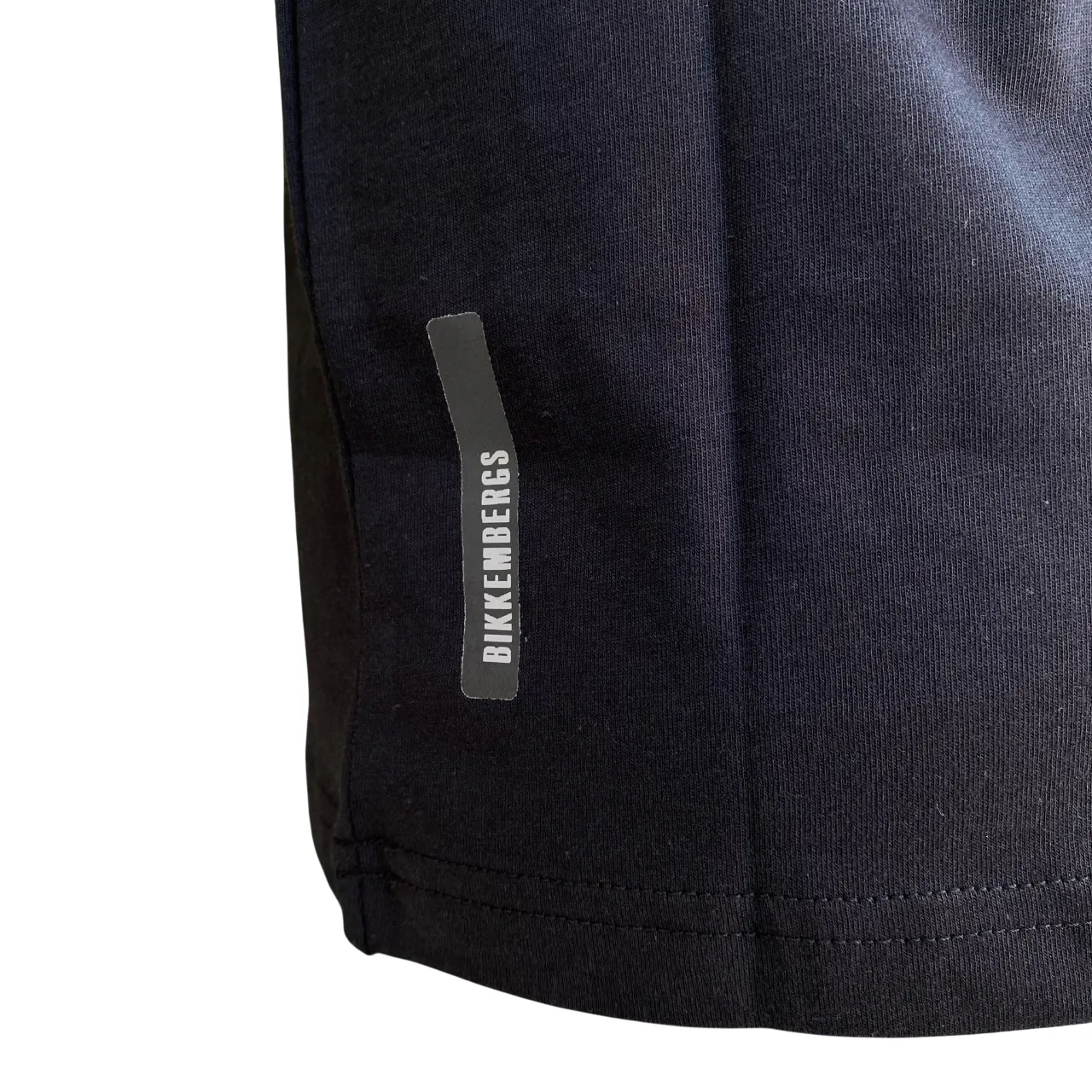 Bikkembergs maglietta manica corta da uomo con logo in tinta BMT0931 8000 nero Relaxed fit wear