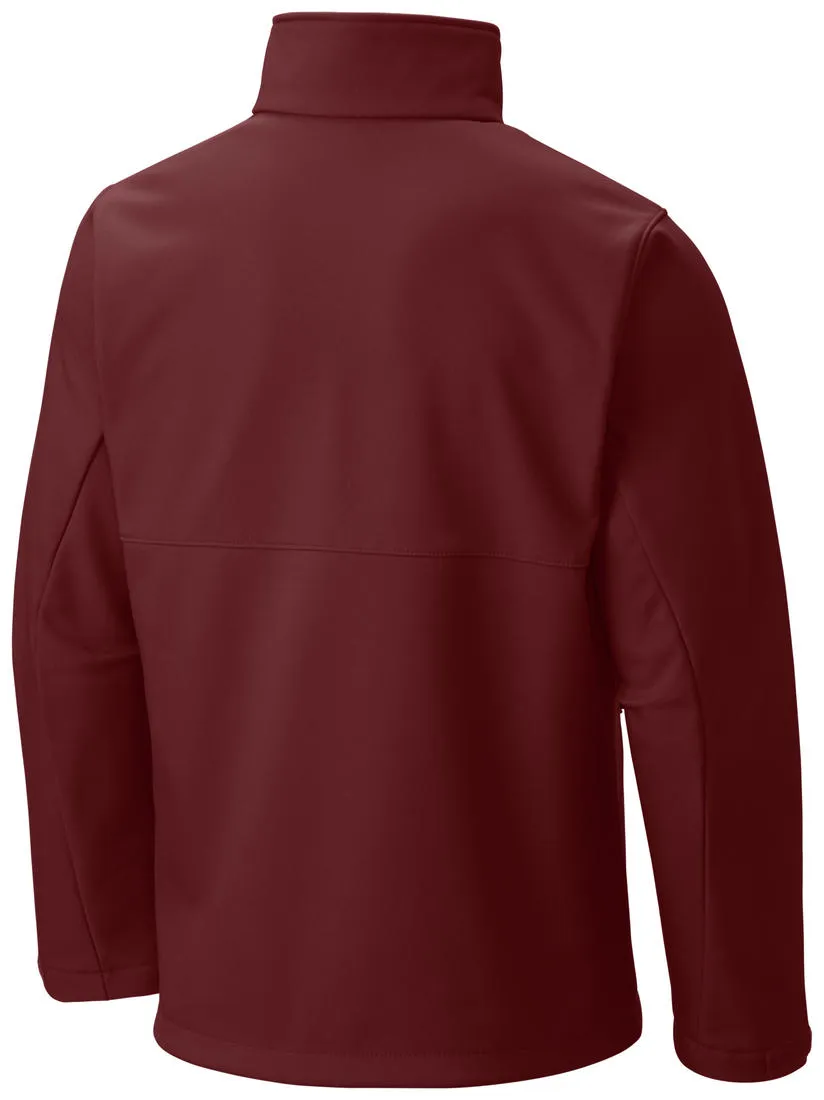 Columbia Men Orange Ascender Softshell Jacket Breathable Resilient Touch