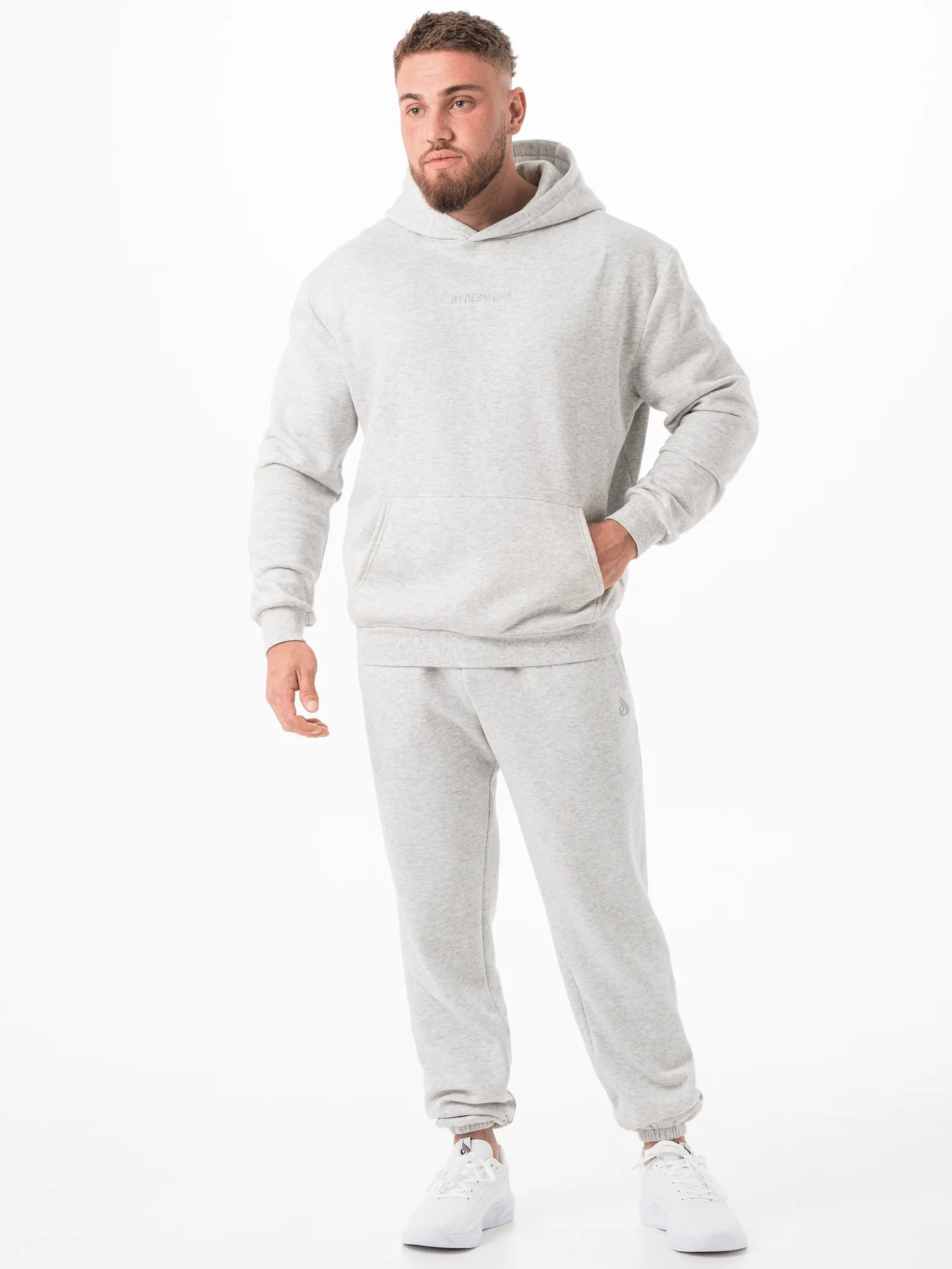 Unisex Hoodie - Snow Marl Lightweight Design