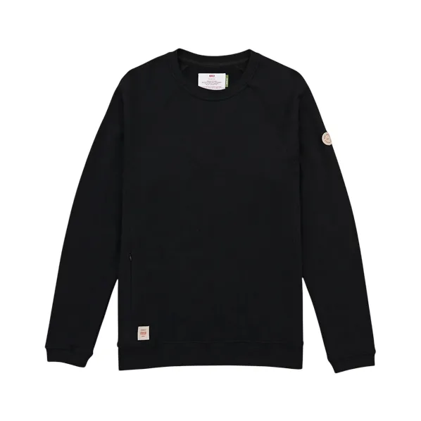 Globe felpa girocollo da uomo Traveller Crew GB02003000BLK nero Effortless Look
