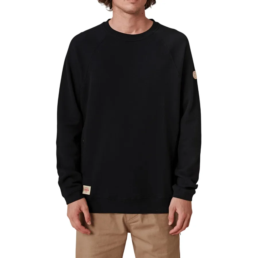 Globe felpa girocollo da uomo Traveller Crew GB02003000BLK nero Regular Fit