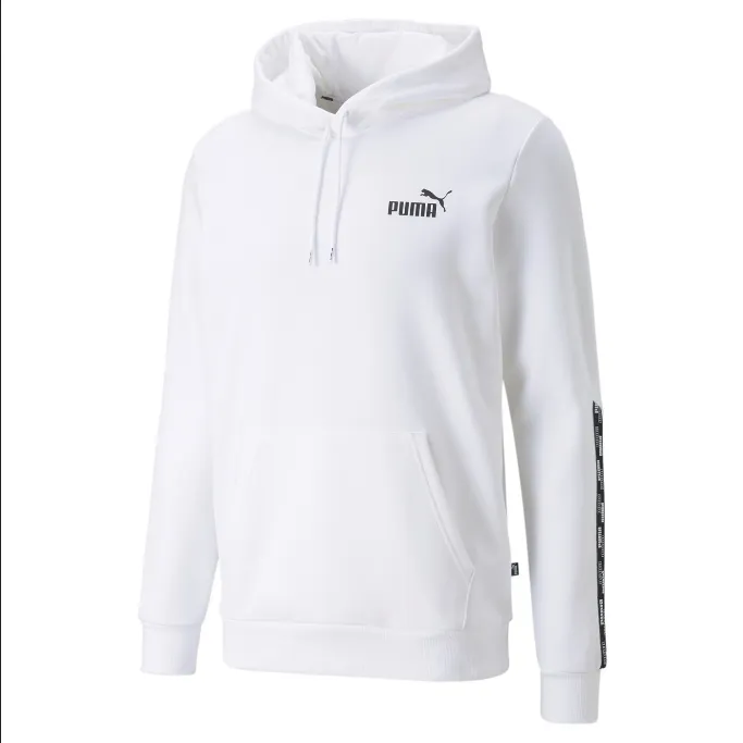 Metallic colors Puma felpa con cappuccio Tape 589411 02 bianco
