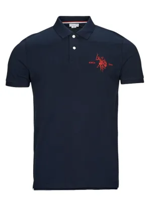 Comfort Apparel U.S. Polo Assn Polo da uomo manica corta con retrocollo a contrasto Kory 41029 65084 179 blu