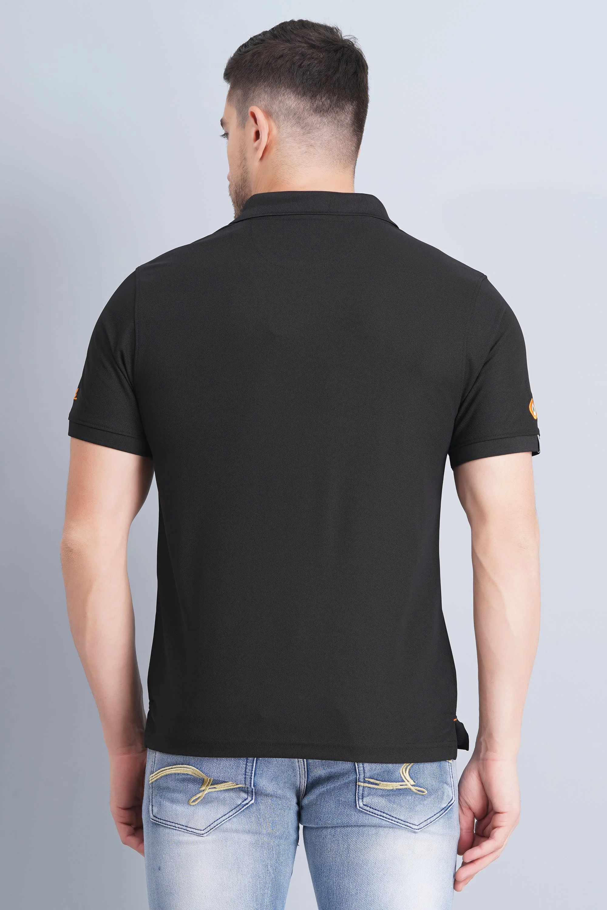 Men's Polo T Shirt Rafale Black Office To Outing