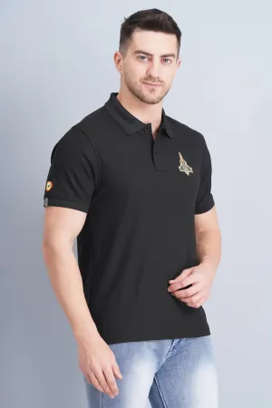 Men's Polo T Shirt Rafale Black Effortless Fashion