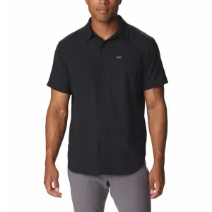 Lightweight sweater Evening Glow Columbia Men Black Silver Ridge Utility Lite Short Sleeve (Sun Protection)