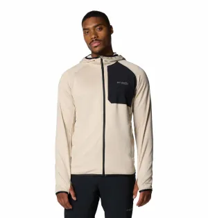Columbia Men Brown Triple Canyon Grid Fleece Hooded FZ II Trendy Look Neutral Gear