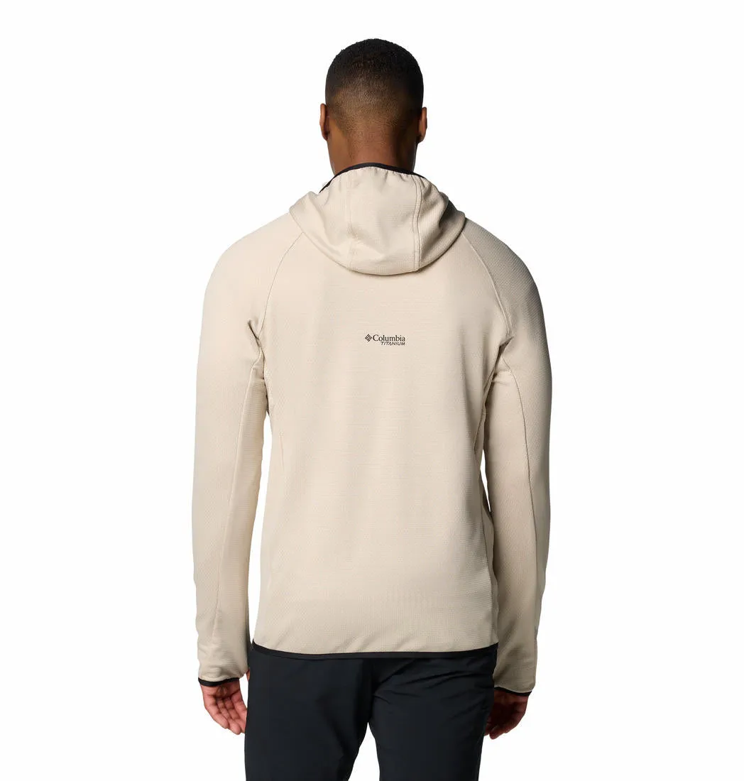 Columbia Men Brown Triple Canyon Grid Fleece Hooded FZ II Seasonal Outfit Soft Interior