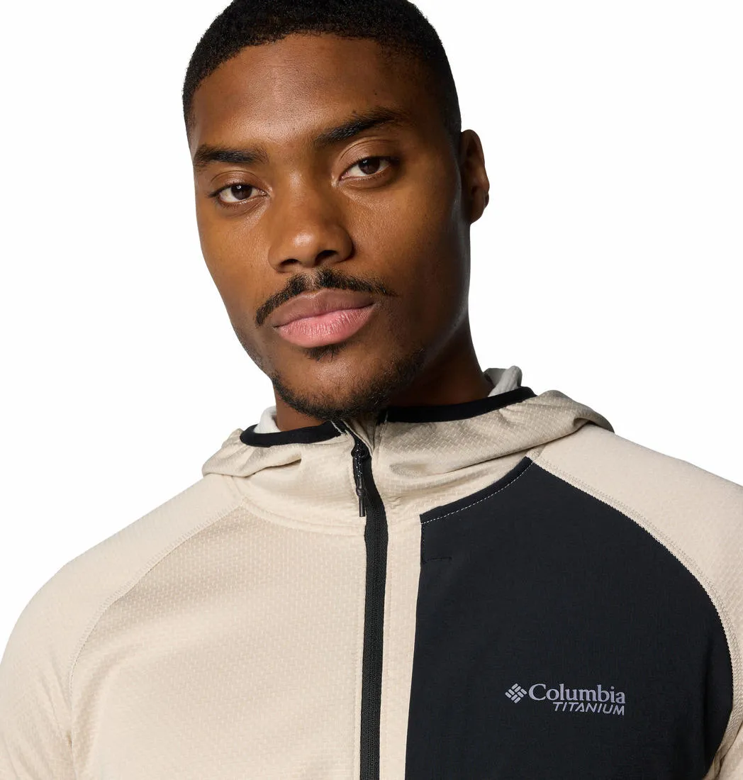 Columbia Men Brown Triple Canyon Grid Fleece Hooded FZ II Classic Style Outfit Work From Home