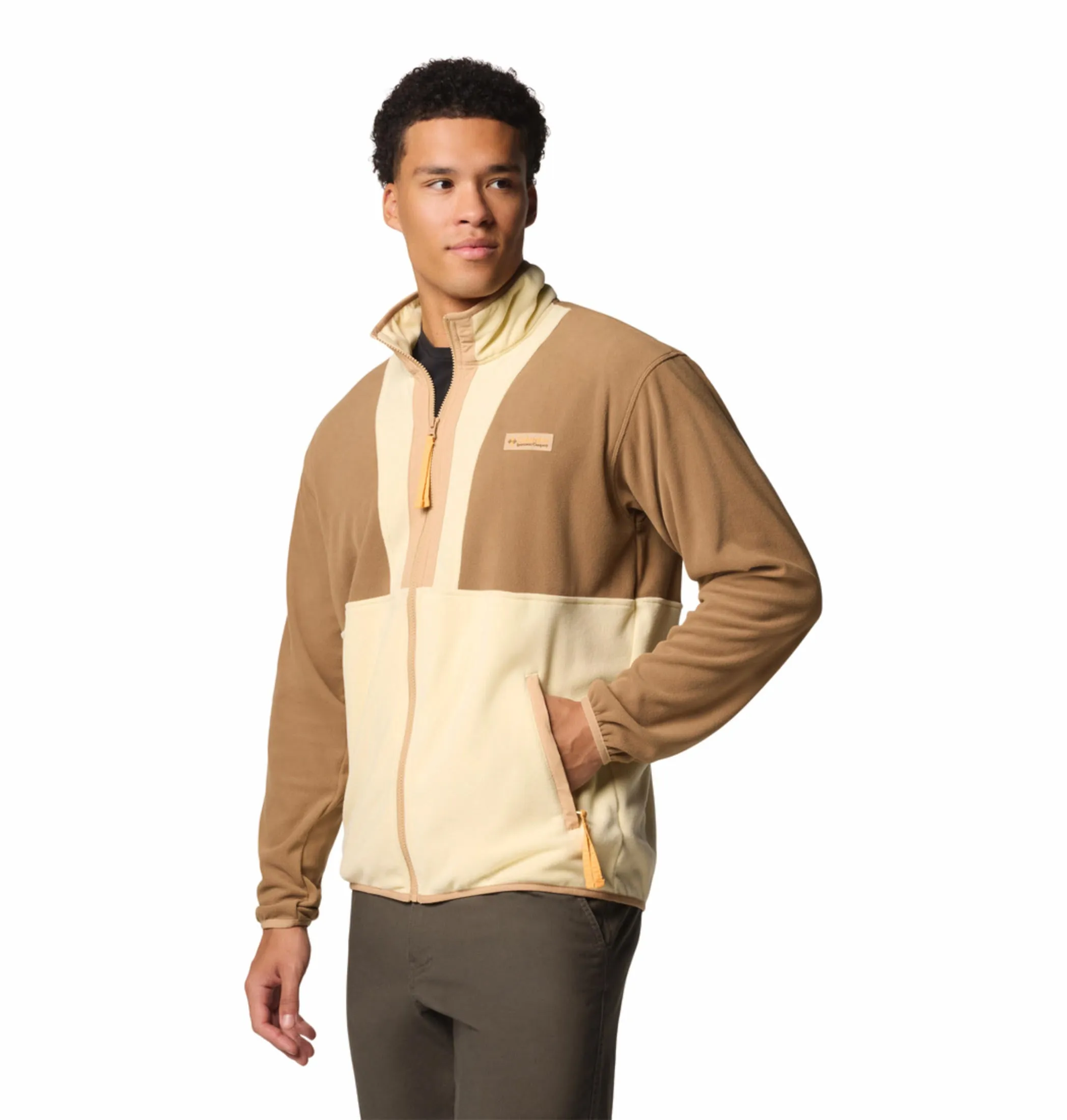 Eco Friendly Dye Columbia Men Brown Backbowl II Lightweight FZ Fleece