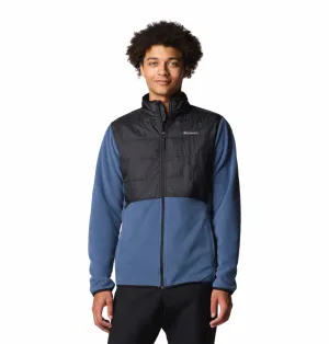 Wind Break Columbia Men Navy Blue OmniHeat Reflective Basin Butte II Fleece Jacket