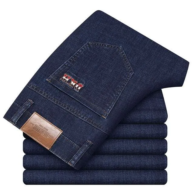 Weekend Vibes Responsible Denim Production Men's Jeans Autumn Winter New Classic Style Blue Black Straight Jeans