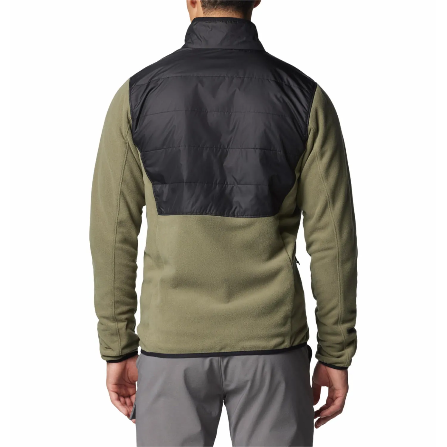 Columbia Men Green Basin Butte Full Zip Fleece II Classic Style Outfit