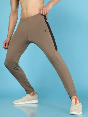 Anatomical Pre Shaped Knees Men Solid Slim Fit Trackpants with TECHNO DRY