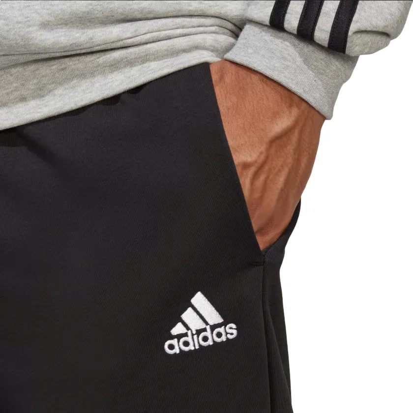 Adidas Tuta da uomo in cotone garzato Basic 3-Stripes Frecnh Terry IC6748 grigio-nero 4 WayStretch