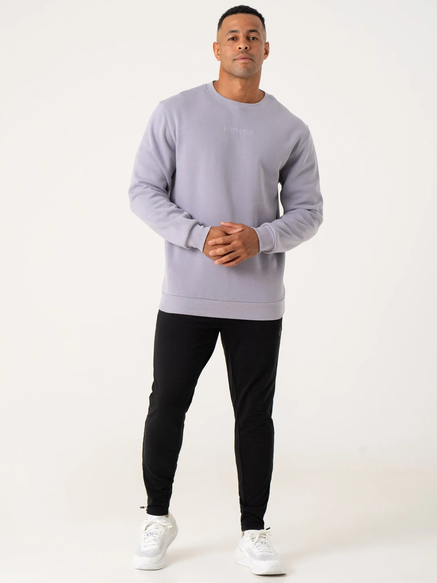 Layer Relaxed Casual Essentials Pursuit Pullover - Lavender