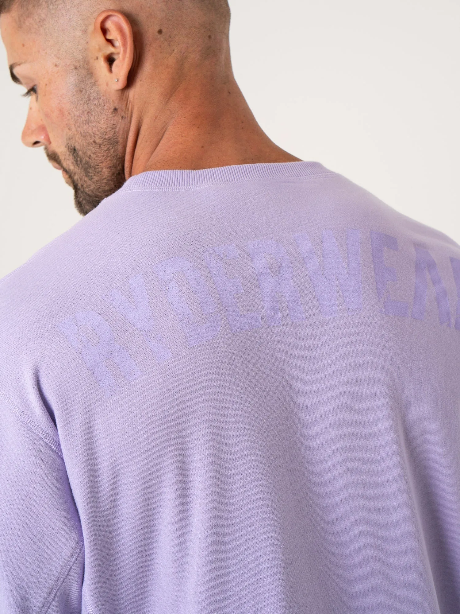 Force Crew Neck - Purple Cuffed Sleeves