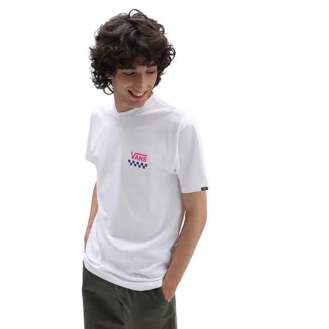 Vans T-shirt Sketchy Past VN0A7PLVWHT1 white StretchReinforcedArmholes