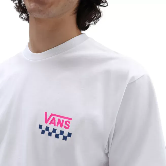 Vans T-shirt Sketchy Past VN0A7PLVWHT1 white teenagers'