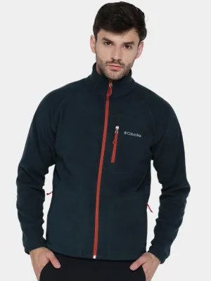 Street Utility Columbia Men Blue Fast Trek II Full Zip Fleece