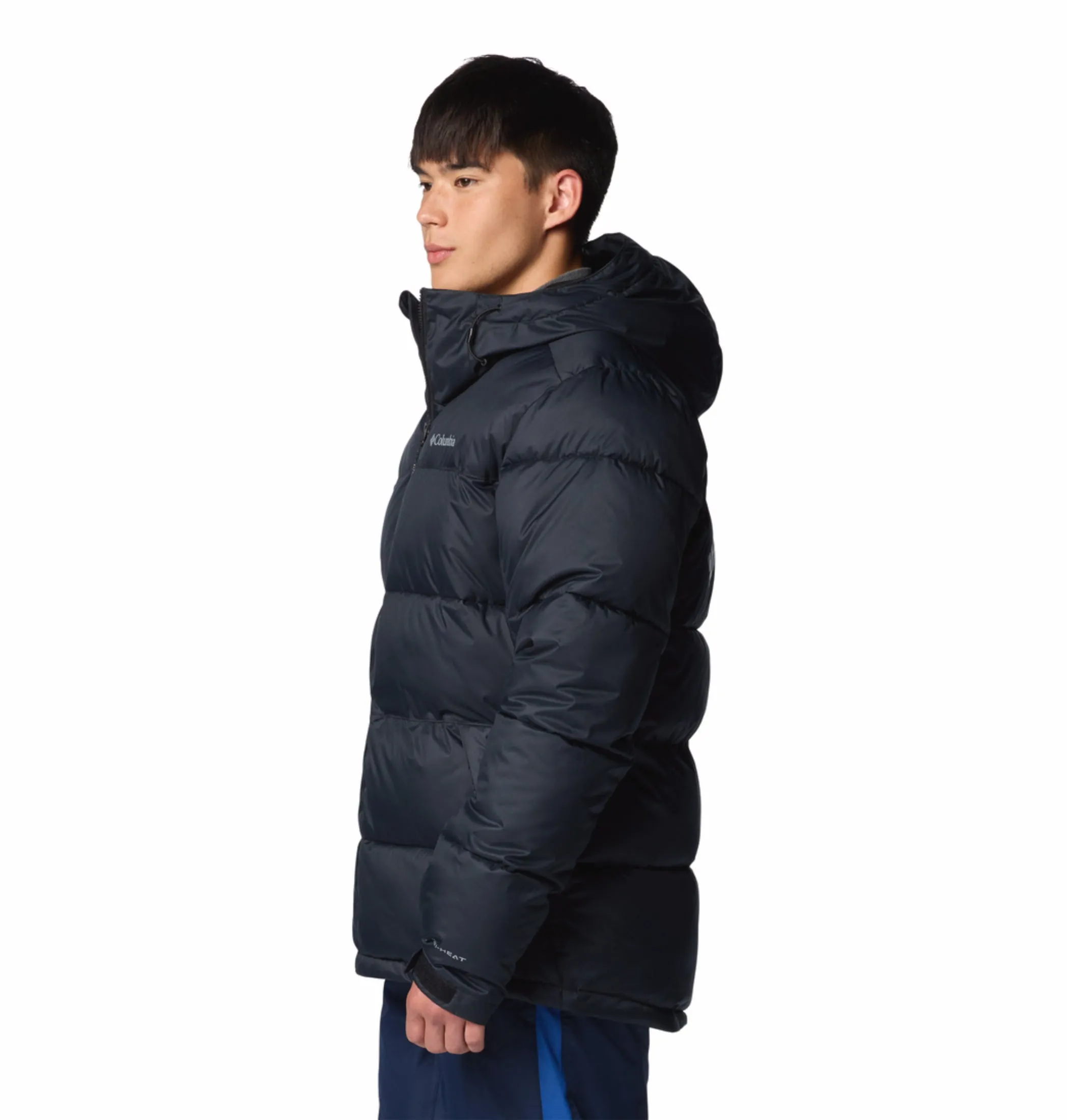 Columbia Men Black OmniHeat Reflective Slope Style Down Jacket suitable for religious ceremonies