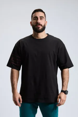 Easy Outfit Oversized Tee Black