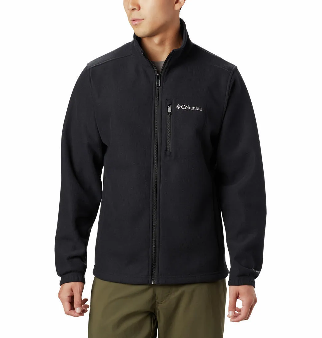 Columbia Men Black Hot Dots III Full Zip Fleece Base Outfit All Day Wear