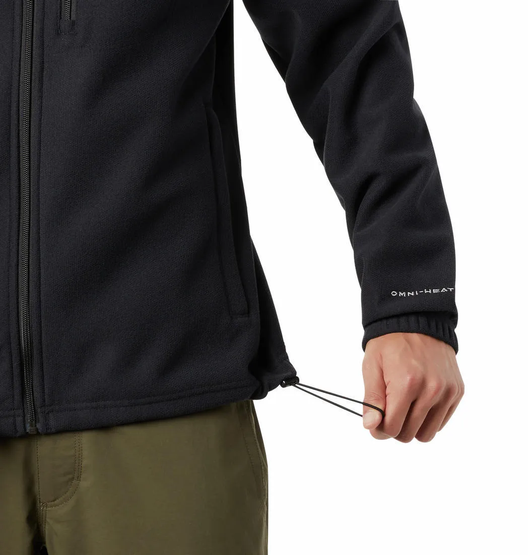 Columbia Men Black Hot Dots III Full Zip Fleece Core Warmth Base Layering
