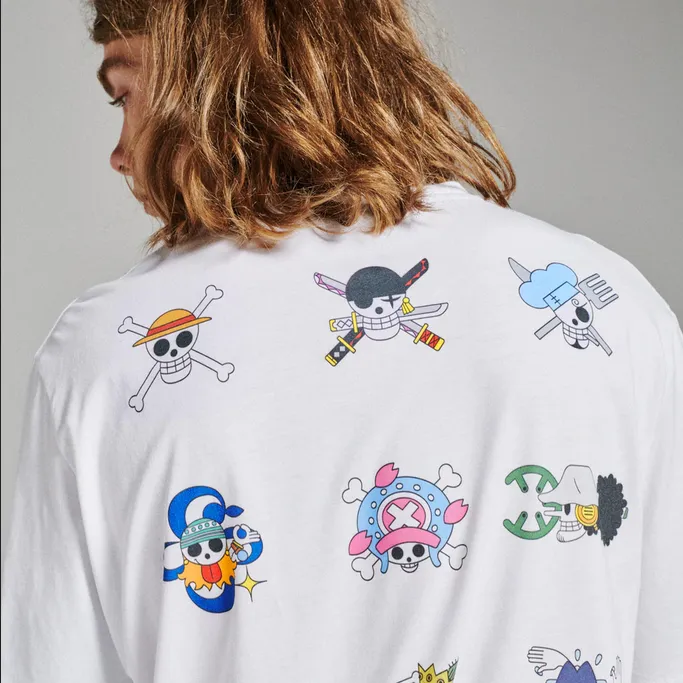 Dolly Noire T-shirt manica corta Mugiwara Tee ts135-ta-01 white elastic waistband