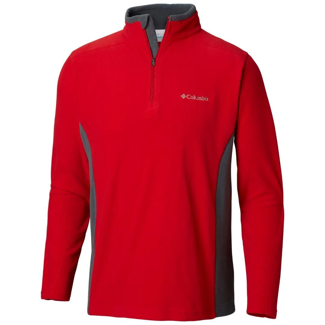 Trail Travel Columbia Men Red Fast Trek II Full Zip Fleece